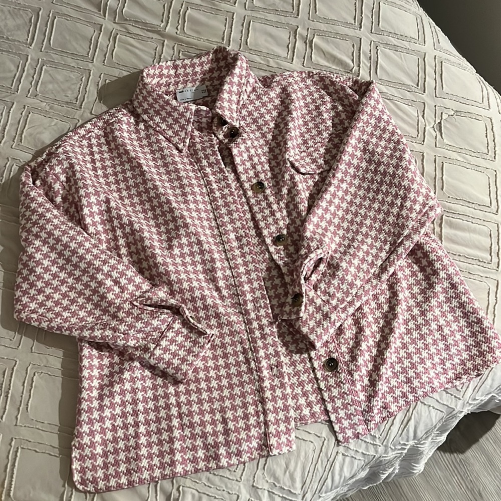 ASOS Pink Patterned Light Jacket - Picture 4 of 6